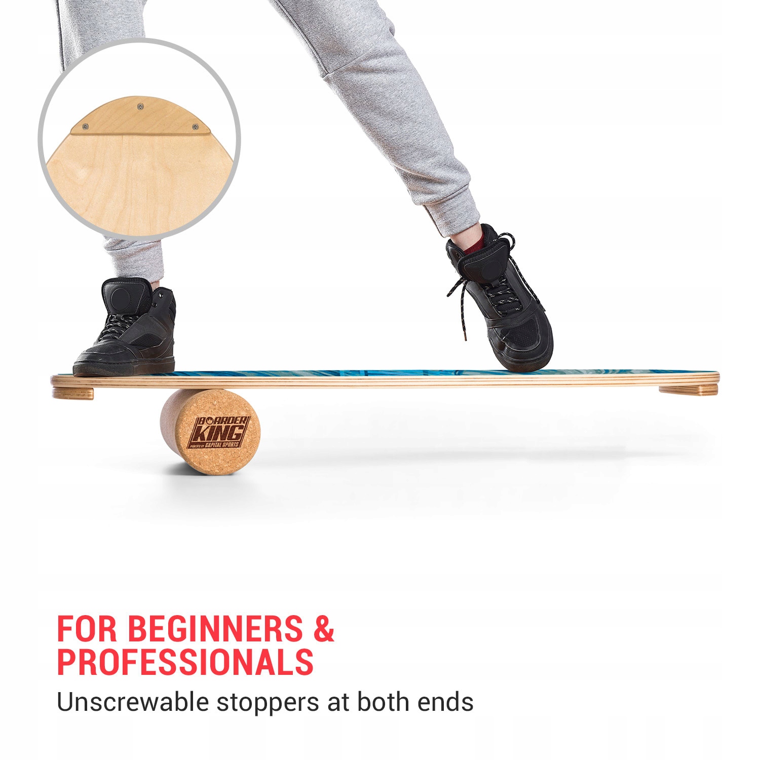 Zestaw BOARDERKING chal-tec Allrounder 40 x84 cm deska do balansowania Model Indoorboard Allrounder