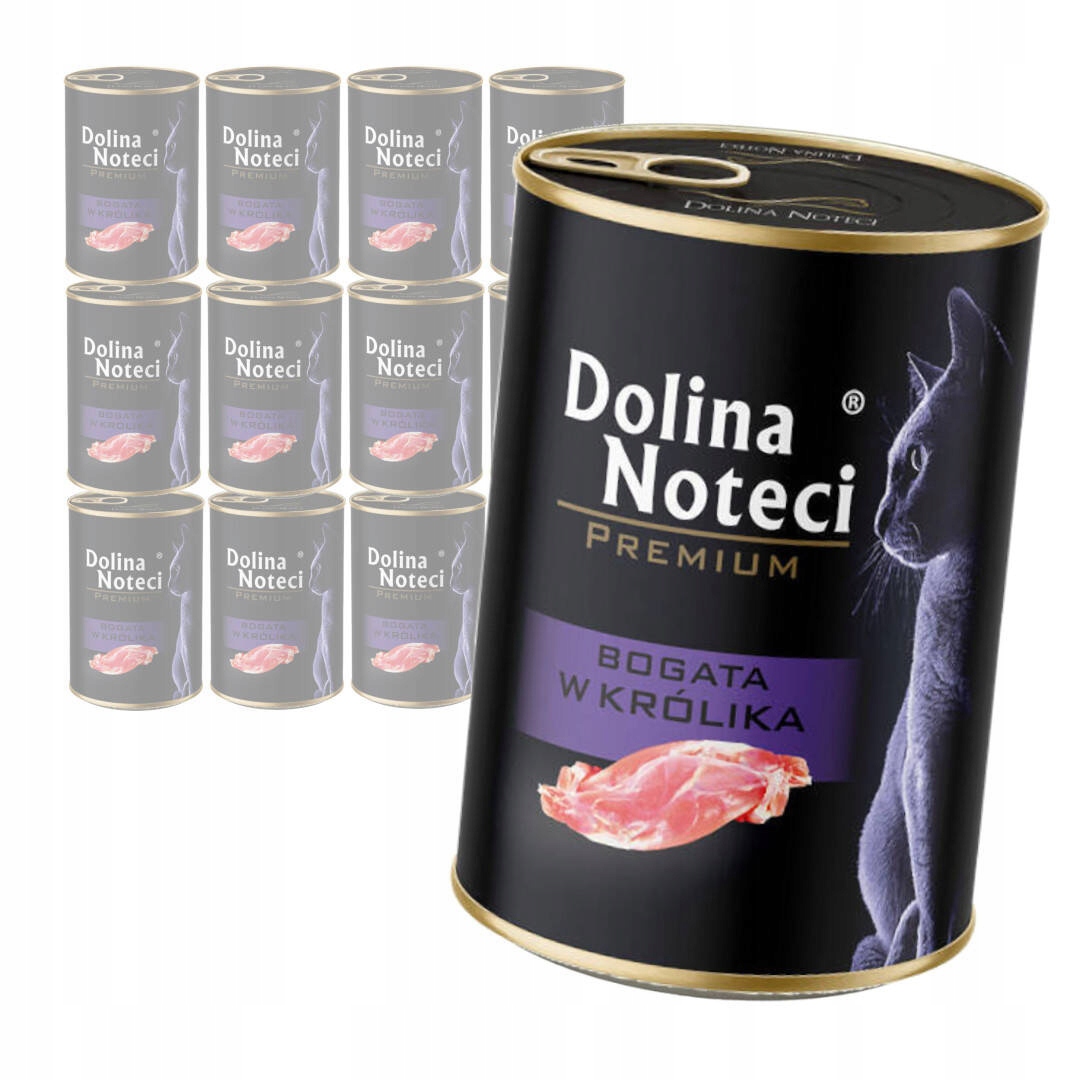 Levně Dolina Noteci Premium Mokré Krmivo Pro Kočky 12 x 400 g bohaté na králíka