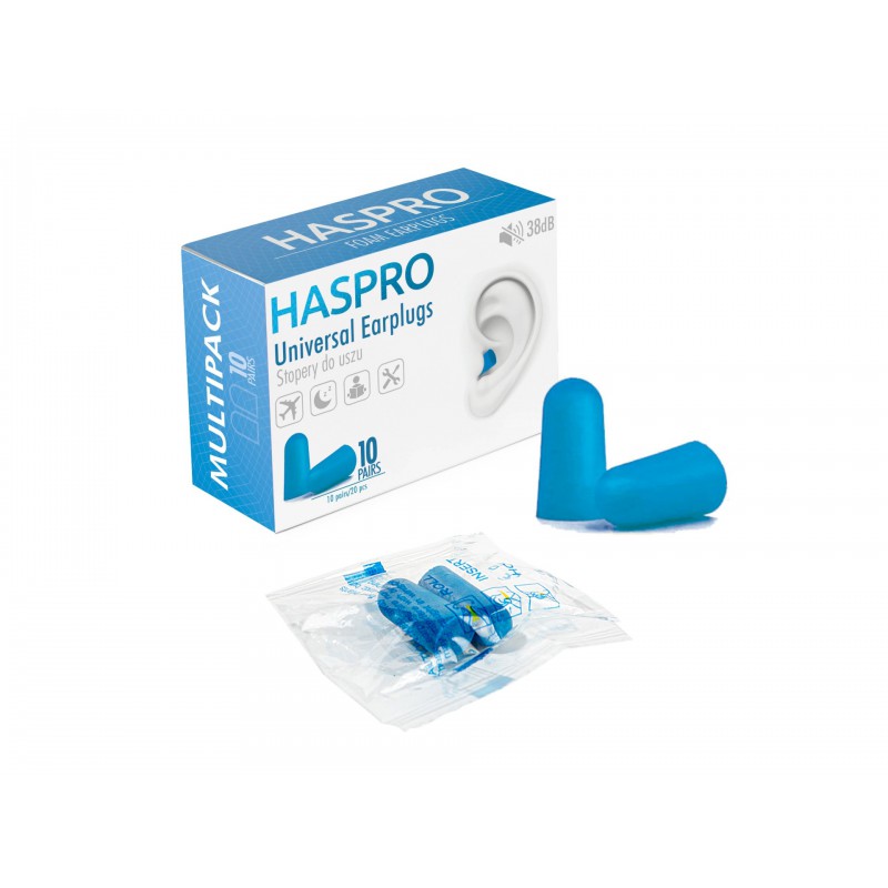 

Stopery Multi10 do uszu Niebieskie 10 par 38dB