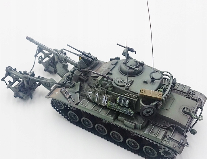 (M60A1) Magach 6 w.ERA KMT-4 Mine Roller Idf Liban 1982 Pma metal 1/72