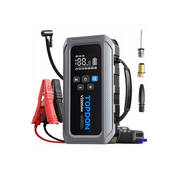 Topdon V2200Air multifunkčné zariadenie 4v1 booster kompresor powerbanka