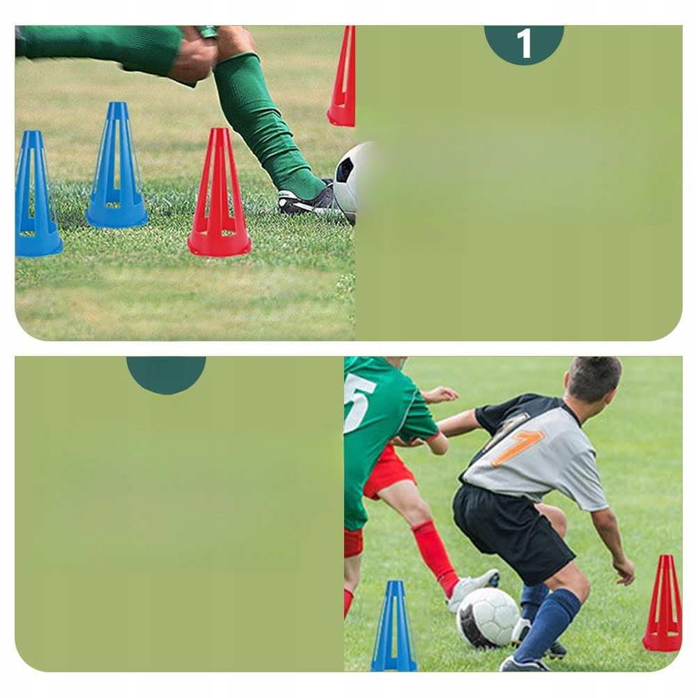 WIATROSZCZELNA PIŁKA PIŁKARSKA MAŁE STOŻKI Długość (cm) 25