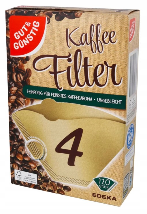 G&g Filtry do Kawy Rozmiar 4 120 szt.