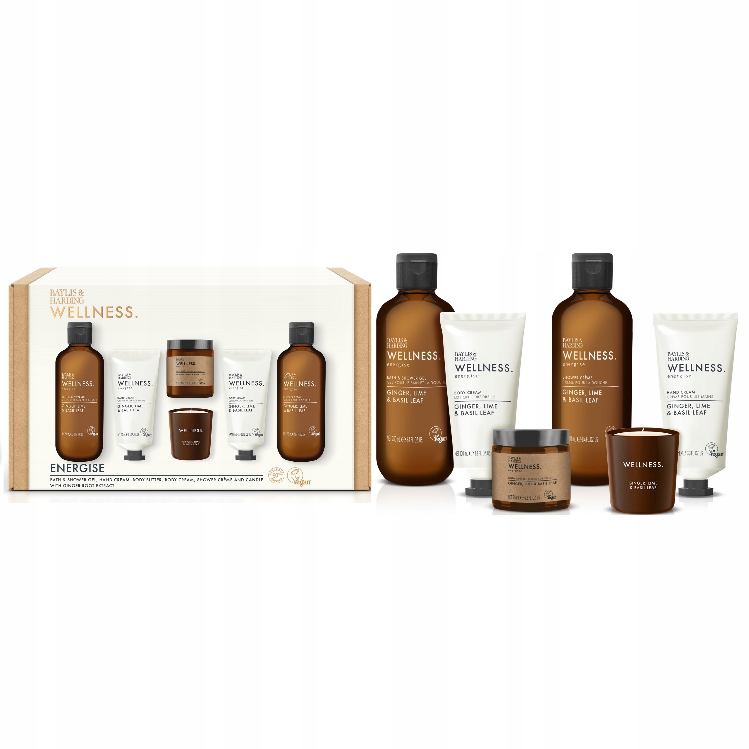 Levně Baylis & Harding Zázvor, Citron a Bazalka sprchový krém 250 ml sprchový g