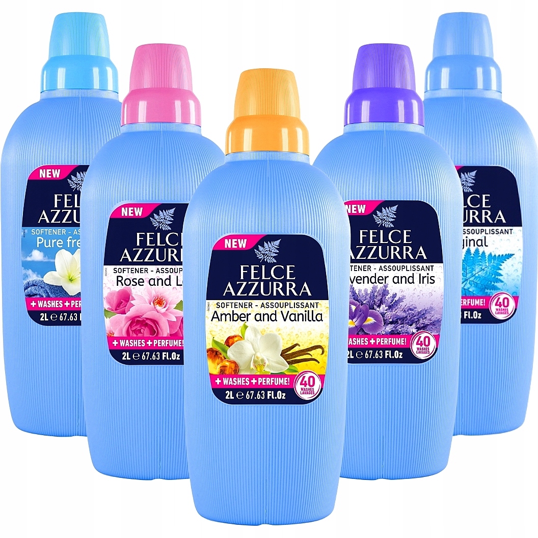 Felce Azzurra Zestaw włoski perfumowany płyn do płukania tkanin 5x 2l 10L