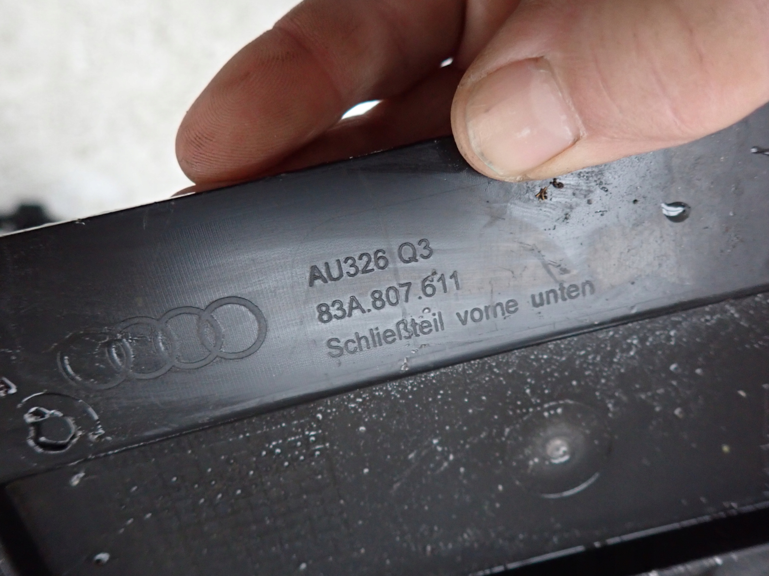 AUDI Q3 II 83A cover cover below bumper front front 83A807611