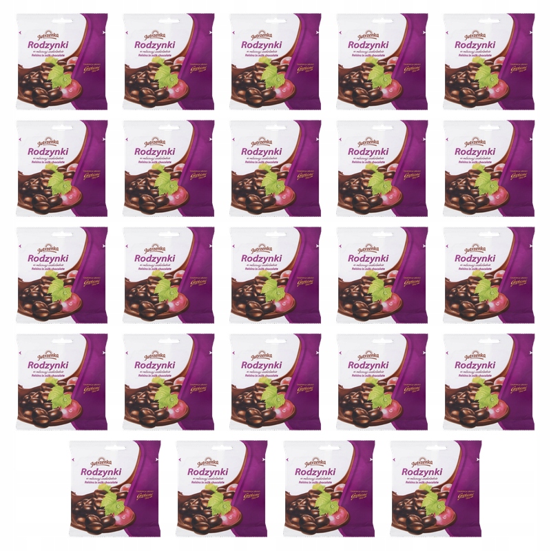 Jutrzenka Rozinky v mléčné čokoládě 80 g X24