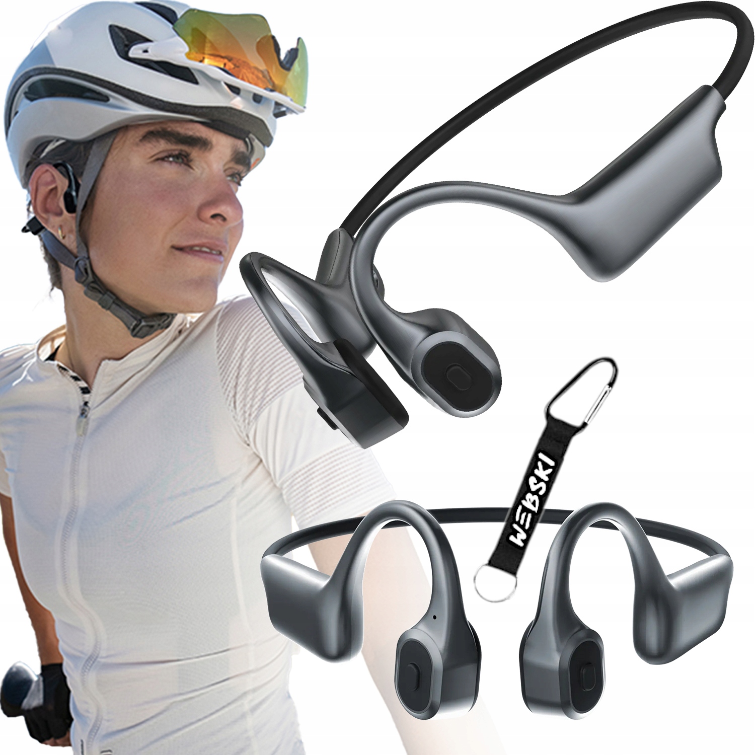 Bezdrátová Sluchátka, Sportovní Vedení Kostí, Bluetooth, Voděodolná