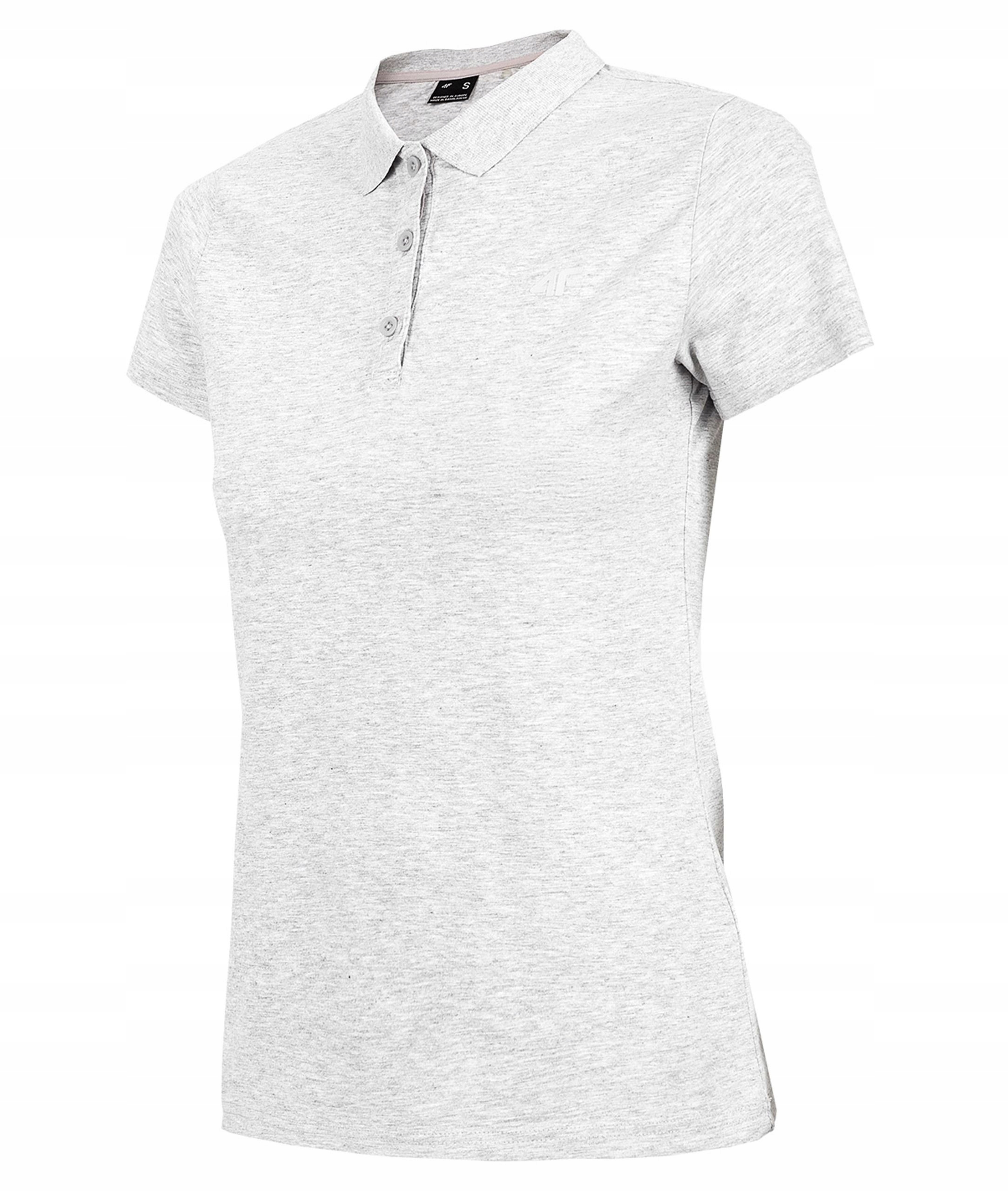 KOSZULKA 4F POLO H4Z22 TSD356 SZARA R. M