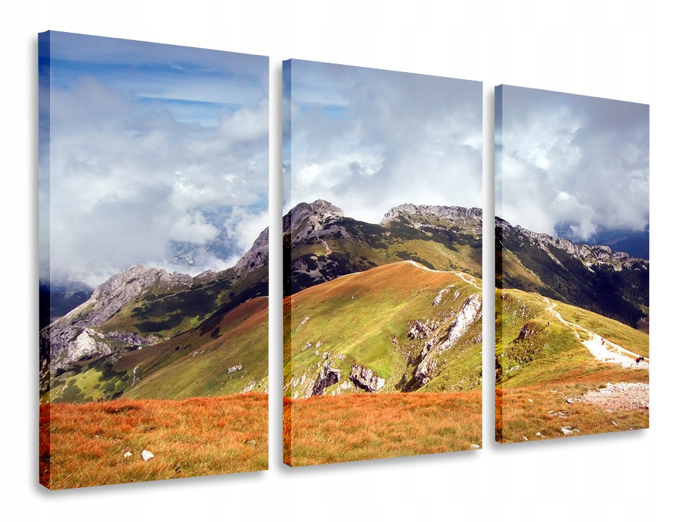 Obraz Tryptyk Tatry Giewont Tryptyki 165x100