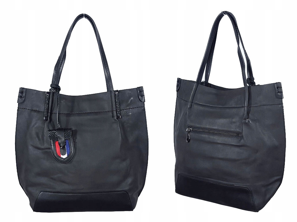 

Duża Torebka Shopper Bag Torba Zarka Brelok France