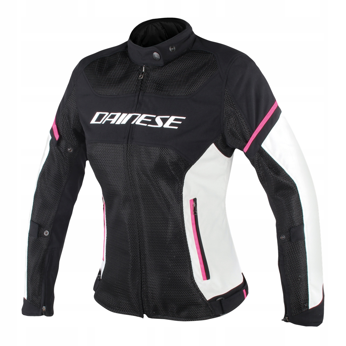 Dámska bunda Dainese Air Frame D1 Lady Tex čierna/sivá/fuxia 40