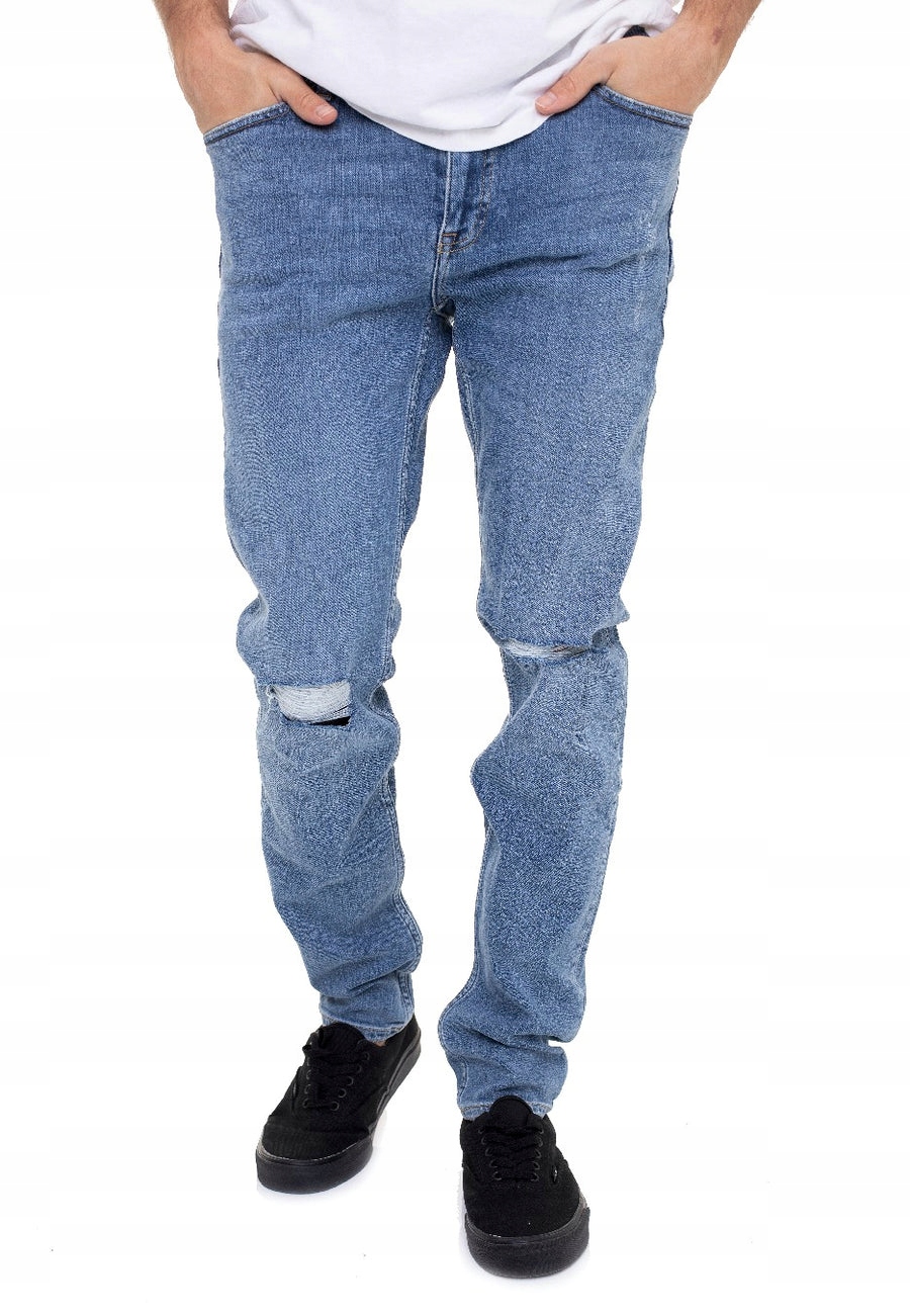 Dr.denim Pánské Džíny Rurki Modré S Oděrkami Bavlna 28/30 6FA