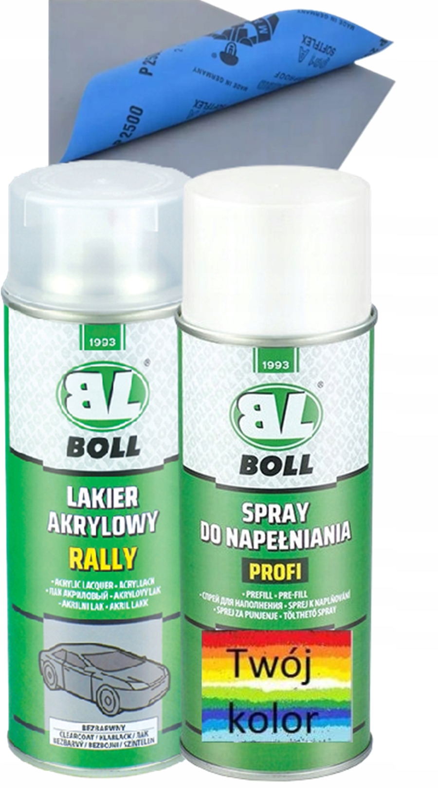 Boll Zestaw Lakierniczy Kolor+lakier Bezbarwny