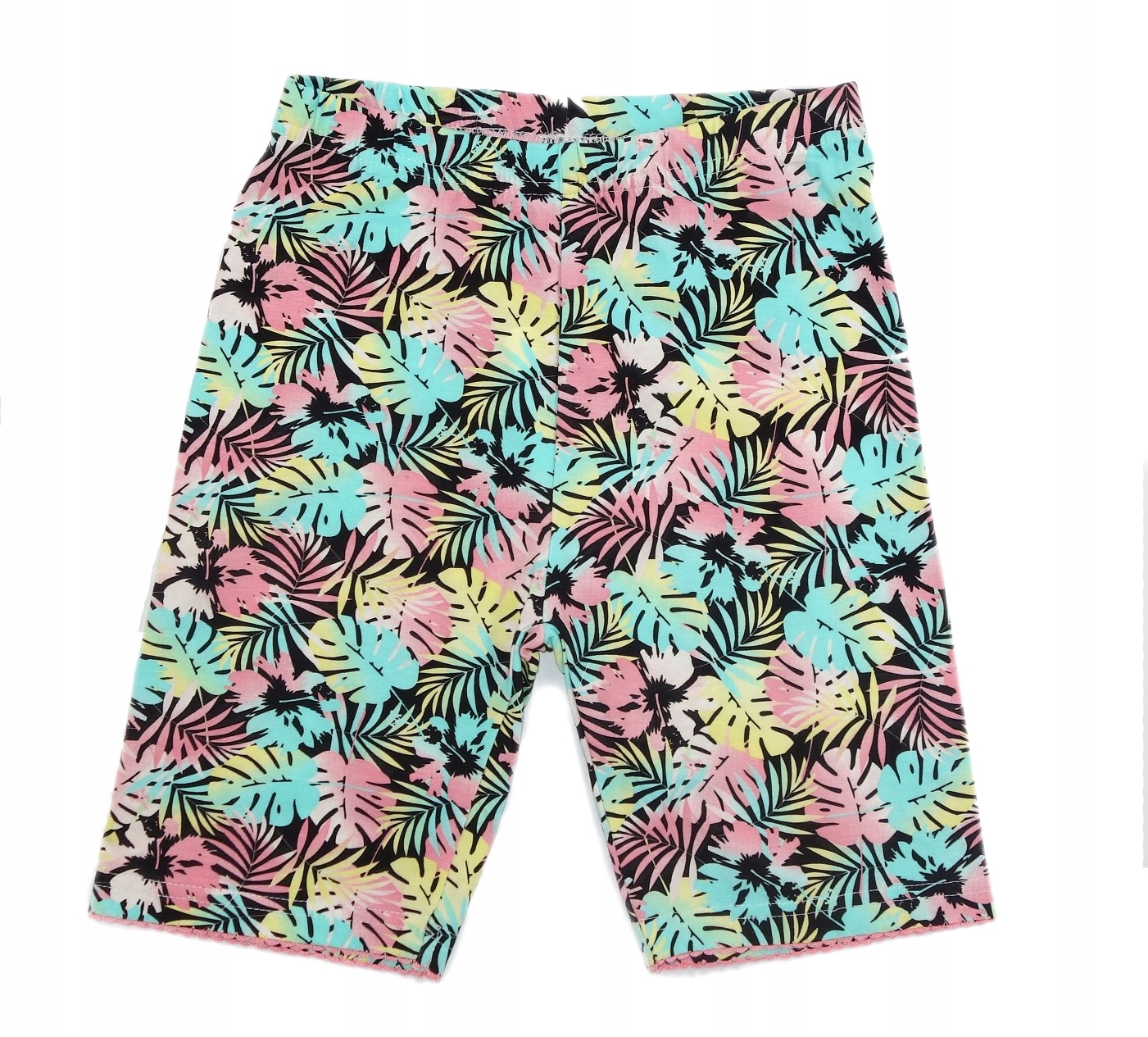 

Legginsy Dziewczęce Kolarki Krótkie Liście 134/140