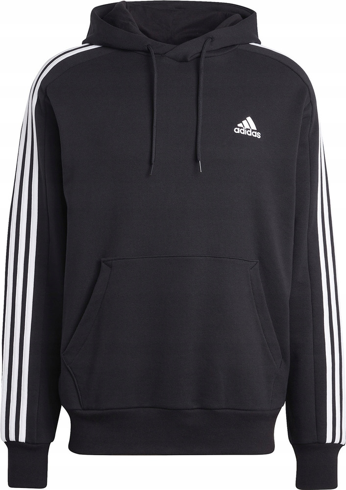 Pánská Mikina Adidas Essentials French Terry 3-STRIPES Hoodie Černá vel XL