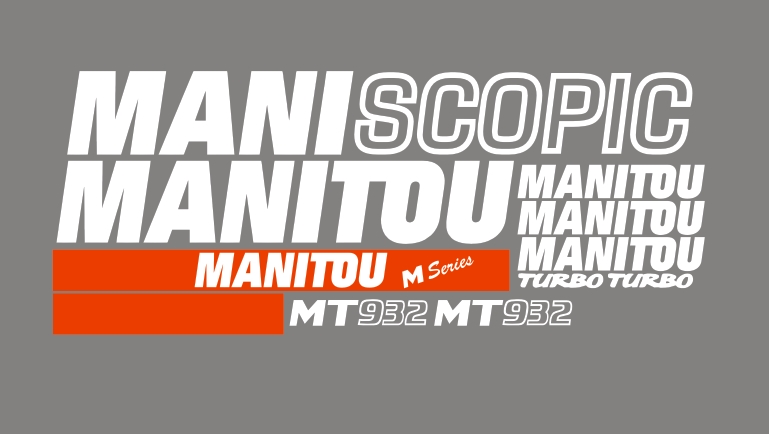 Samolepky – polep Manitou Mt 932