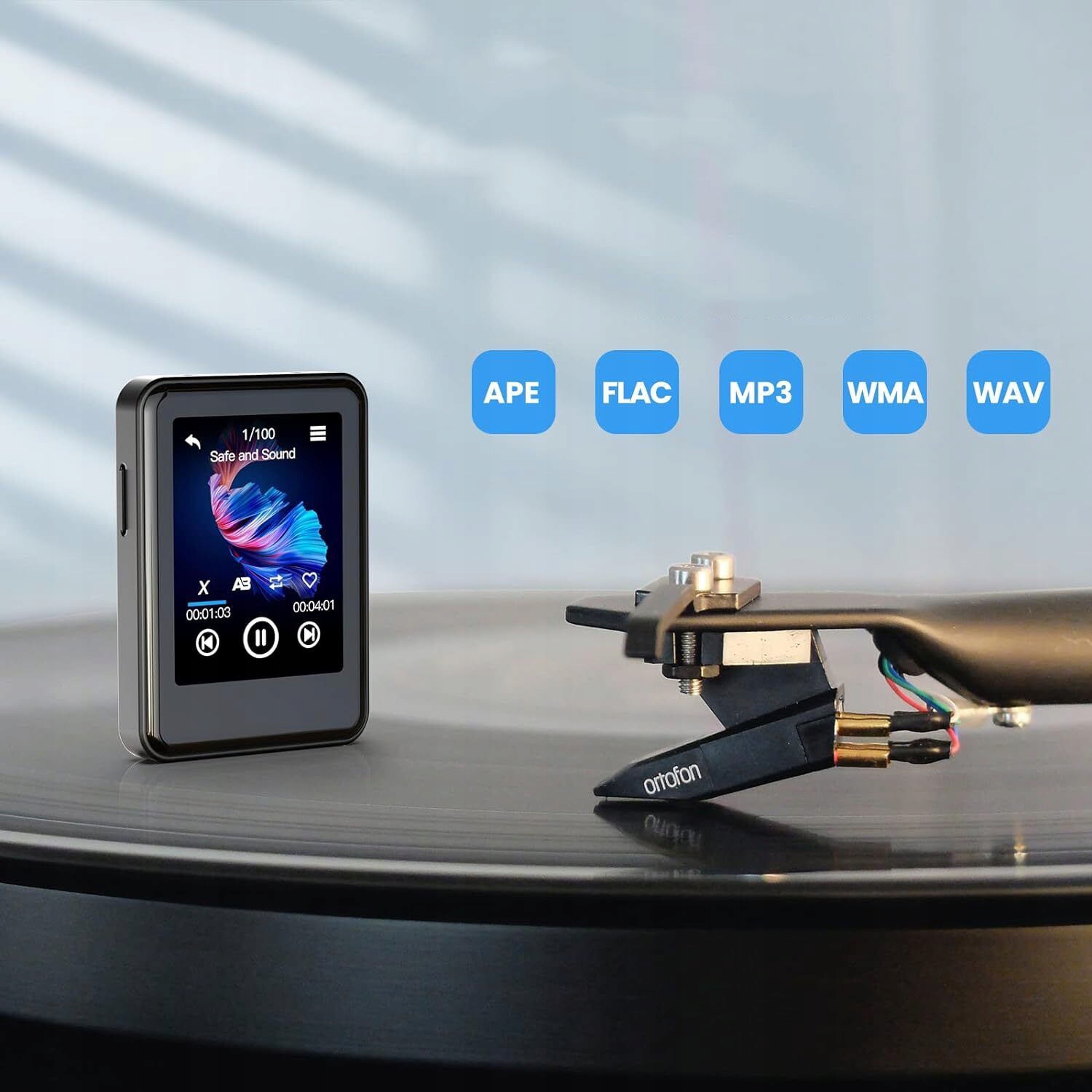 ODTWARZACZ MP3 MP4 BLUETOOTH Z SŁUCHAWKAMI ODTWARZACZ MUZYKI HIFI, RADIO FM Przekątna ekranu 2.4