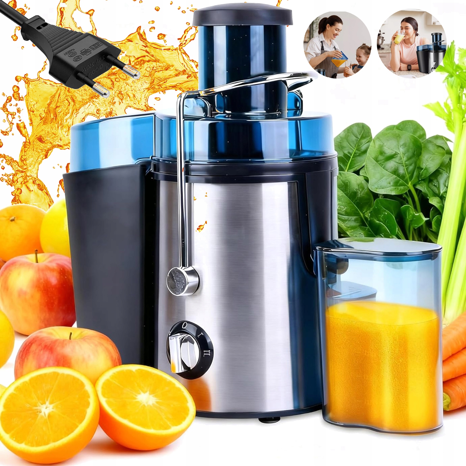 Elektrický Odšťavňovač Ideální Pro Pomeranče, Rychlé Odšťavňování 500 ML 1000 W