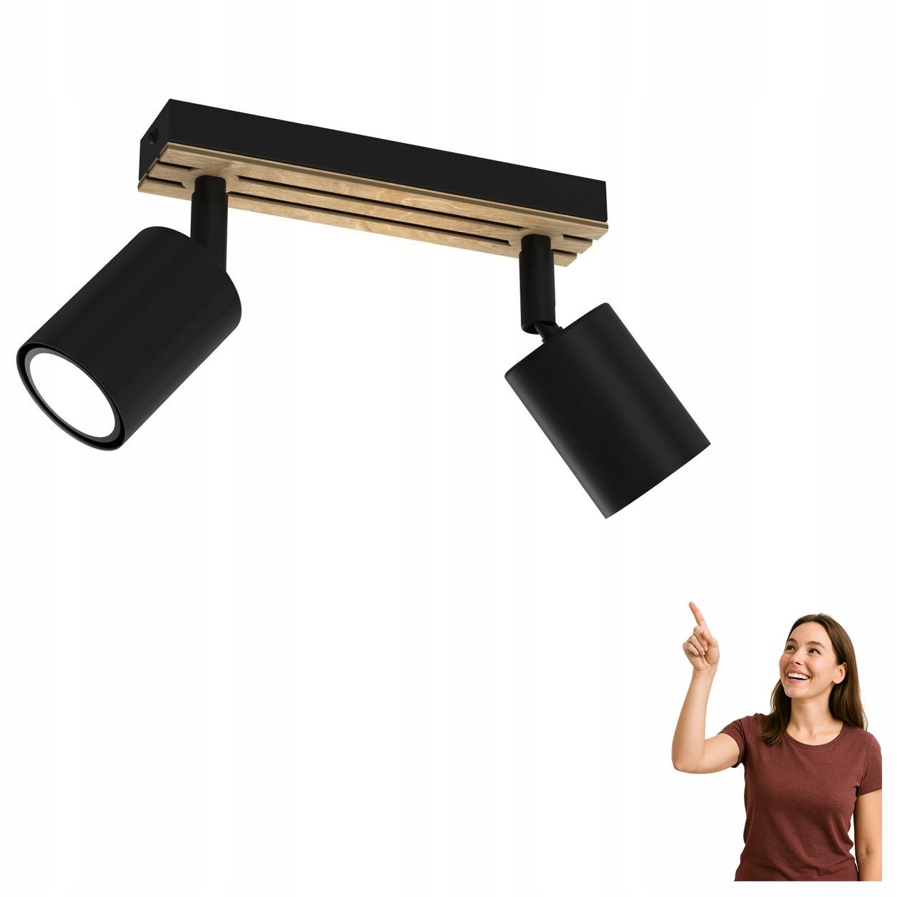 Dvojitá spotová reflektorová lampa Terra 9957 Luminex