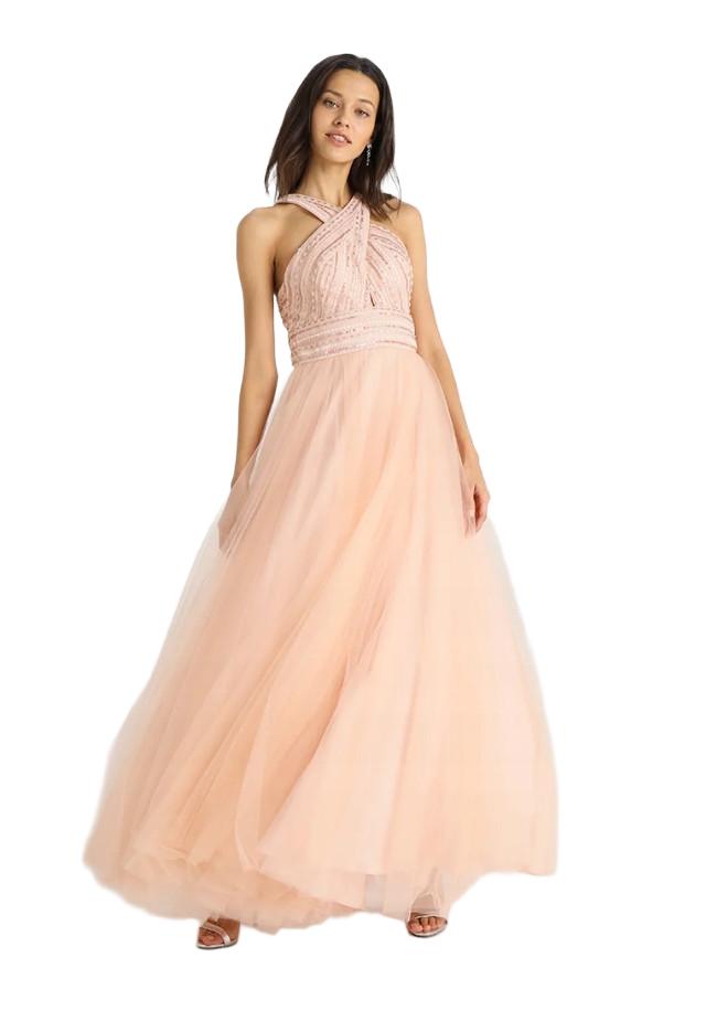 J53103 Luxuar Fashion Plesové Šaty Zdobené Flitry Tyl (18) 46