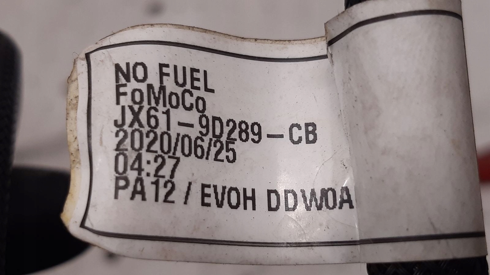hose fuel line Ford Focus MK4 1,0 ECOBOOST