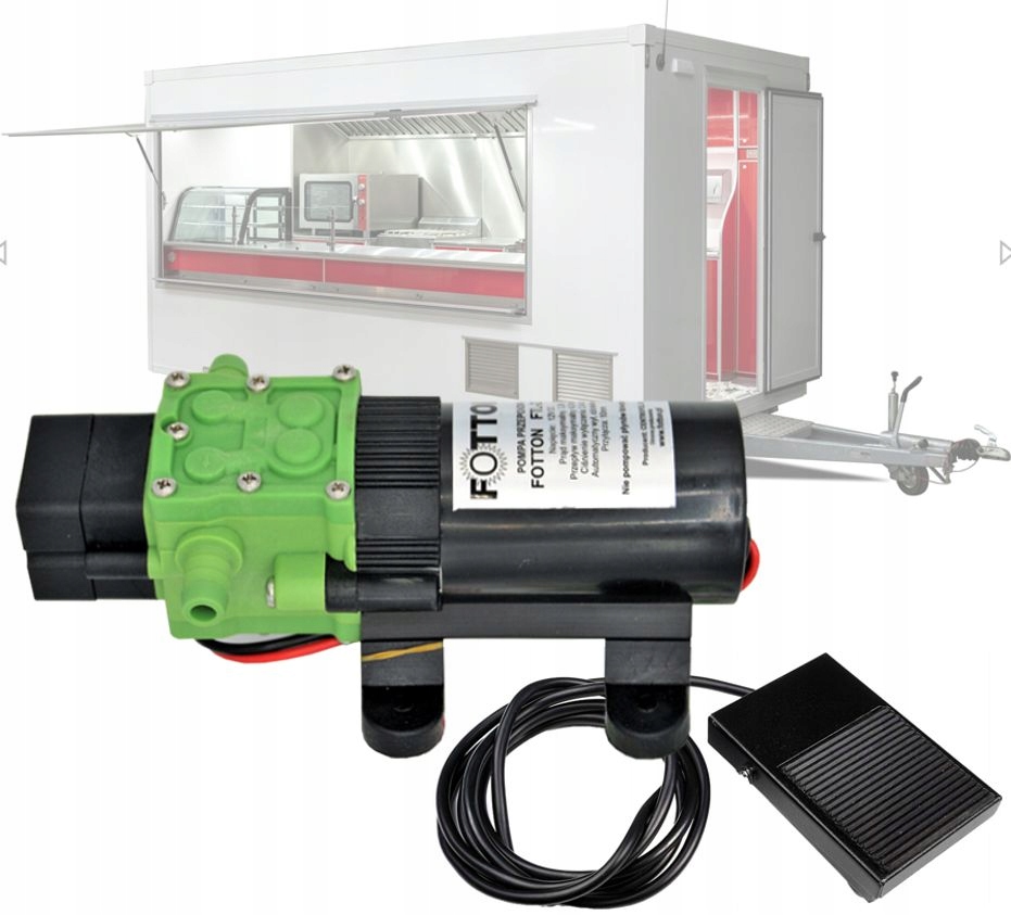 Samonasávací čerpadlo na vodu do karavanu FTL-222 2,4 bar 12 V DC 4 l s nožním vypnutím