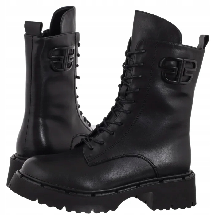 Boty Kanady Dámské kožené pracovní boty Filippo černé DBT6583/25 Black