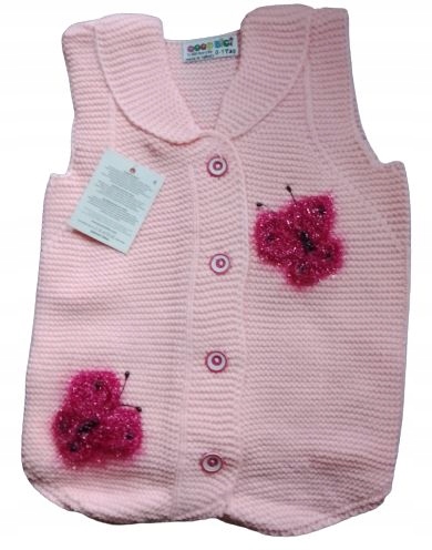 

Kamizelka bezrękawnik sweterkowa akryl 92