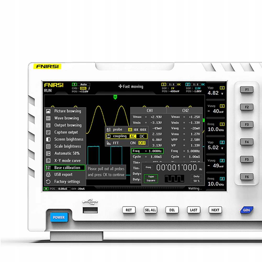Oscyloskop FNIRSI-1014D 2CH 100MHz* 2 1GSa/s Marka bez marki