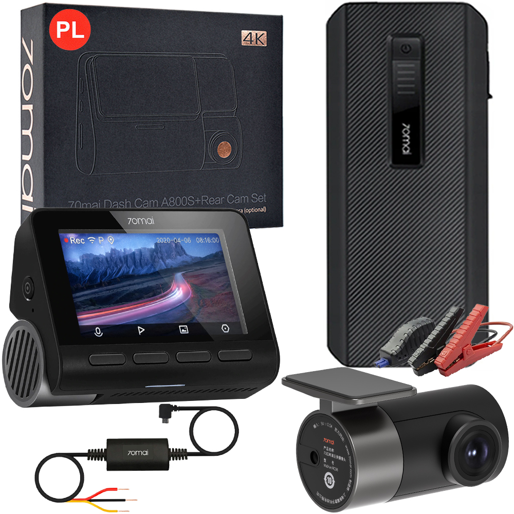 Камера 70mai A800S + RC06 + PARKING2 + JUMP STARTER