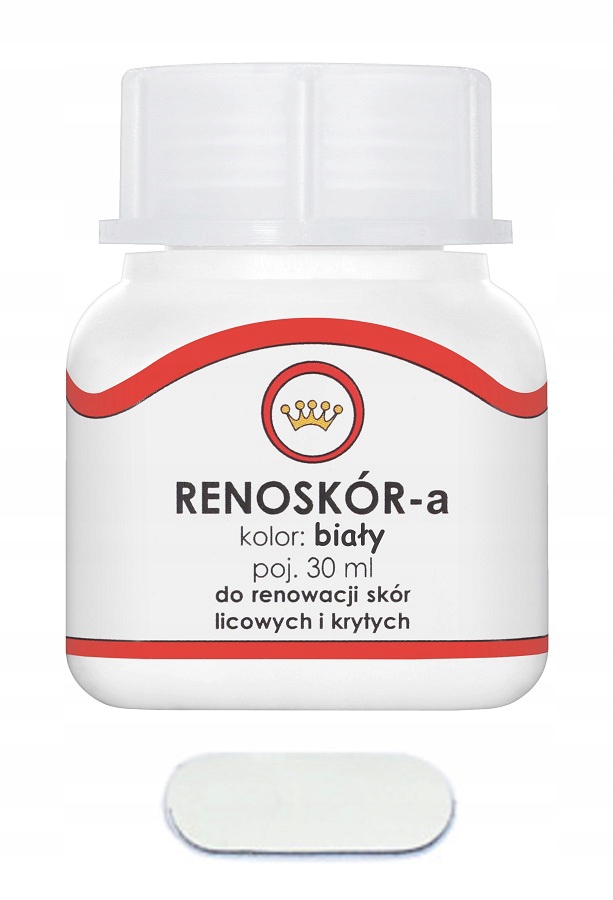 RENOSKÓR FARBA LAKIER DO SKÓRY BIAŁY 30ml
