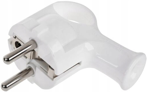 

Wtyczka Kątowa Z Uchwytem Uni-schuko Biała WT-40