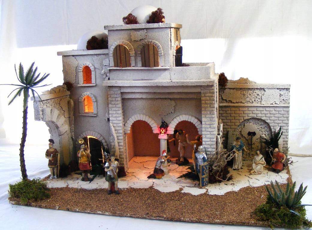 Veľkonočná Šopka Budova "Koronovanie/Bičovanie Ježiša" Mierka: 9,0 cm