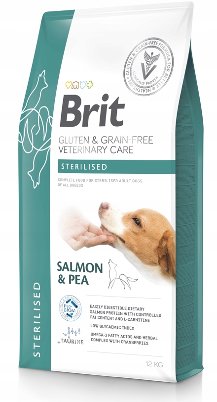 Brit Gf Veterinary Diets pro psy bez lepku a obilnin sterilizované 12 kg