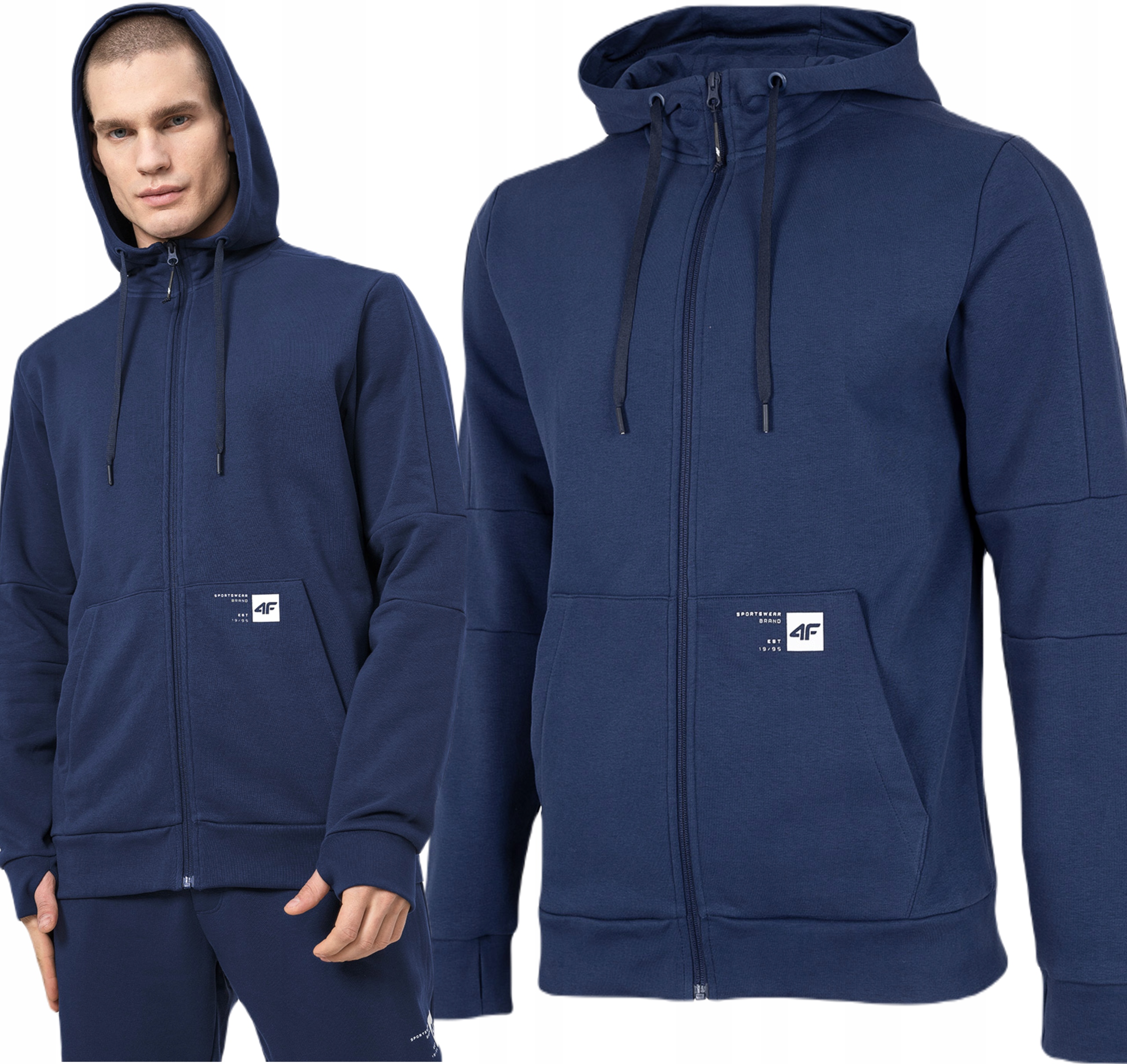 

Męska Bluza Rozpinana 4F BLM016 Kangurek L