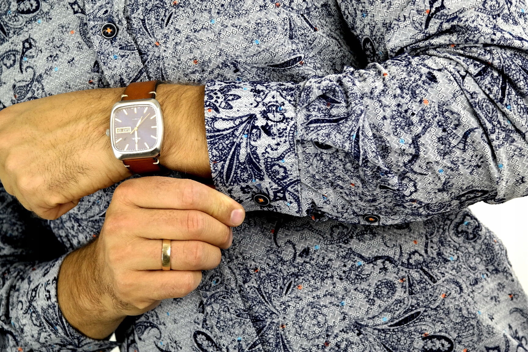 GIOVANNI PERA Koszula męska GP917 Rozmiar: S 37/38 Rozmiar S