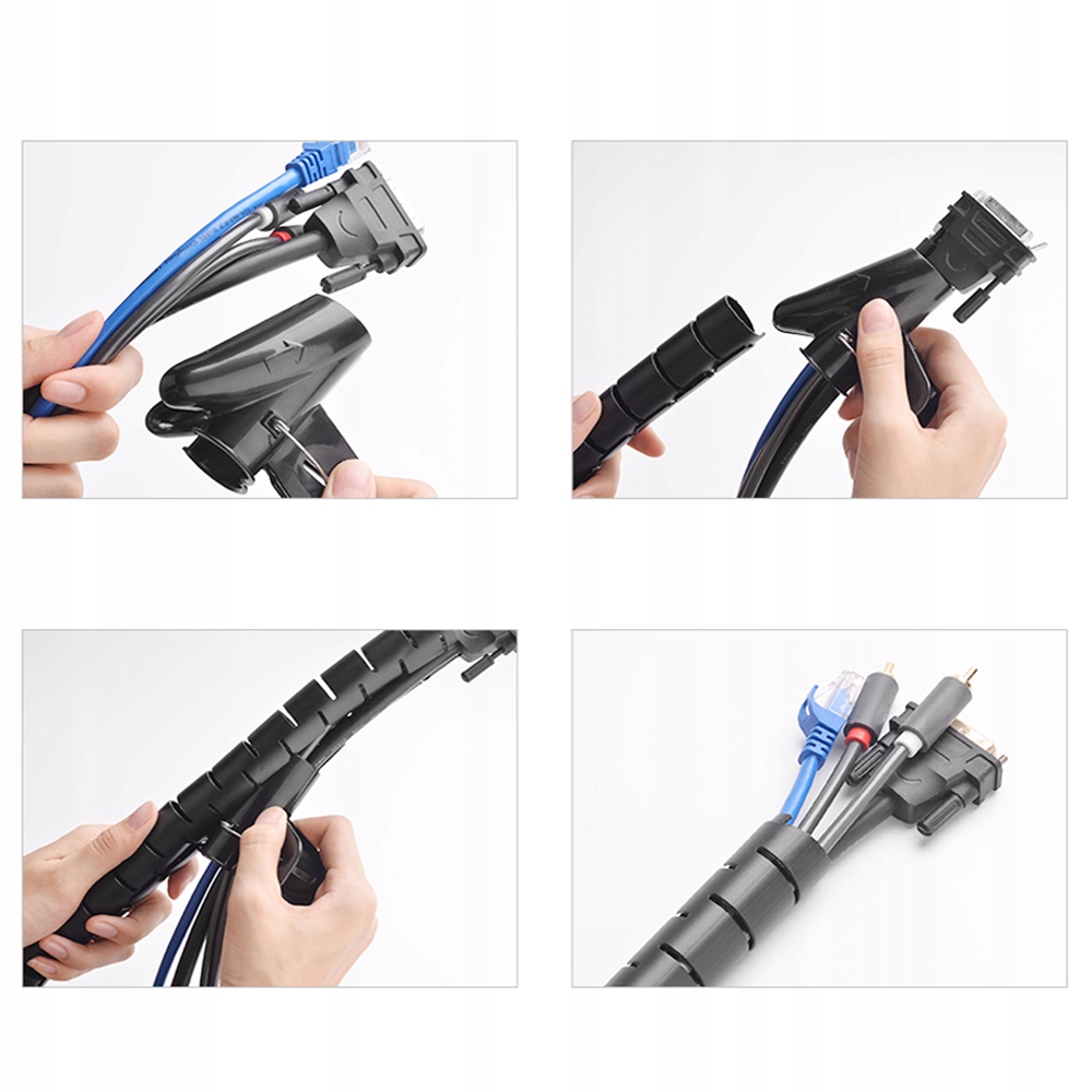 ORGANIZER MASKOWNICA KABLI PRZEWODÓW OSŁONA 2,6m Kolor biały