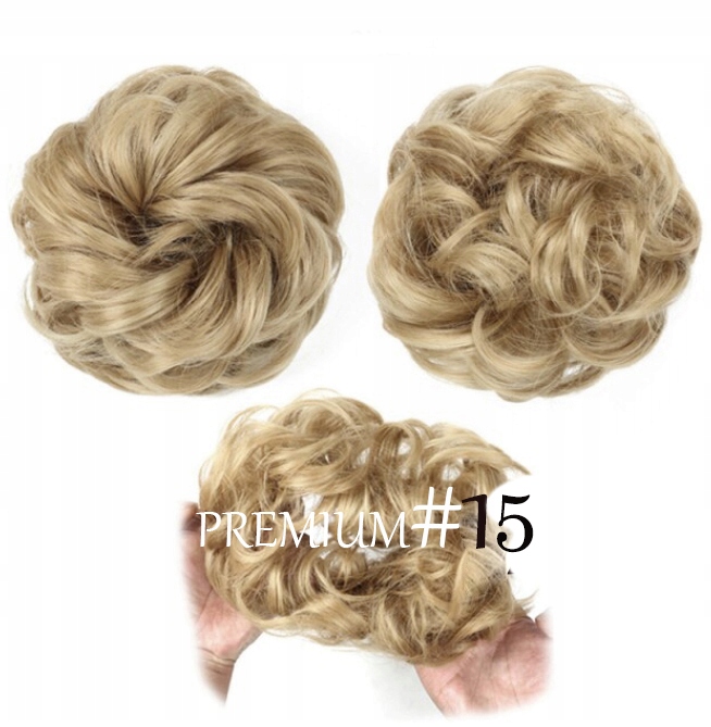 

Doczepiany Kok na gumce Gęsty Treska blond chłodny