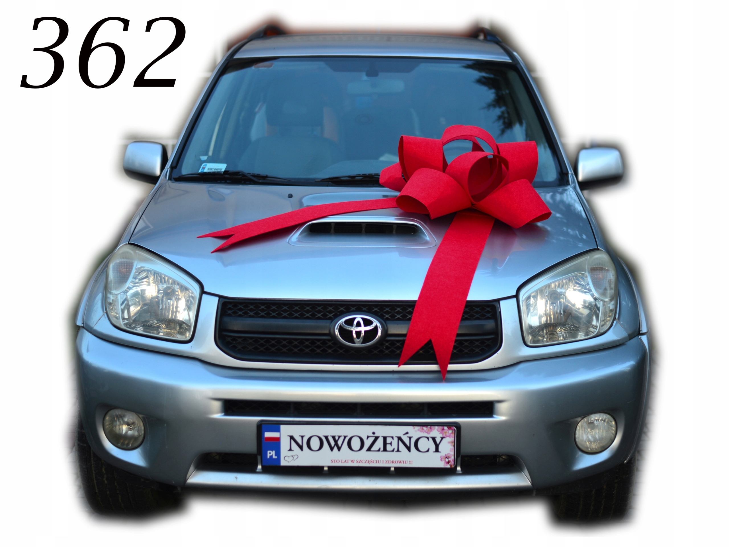 SUPER duża KOKARDA 60cm na auto samochód PREZENT