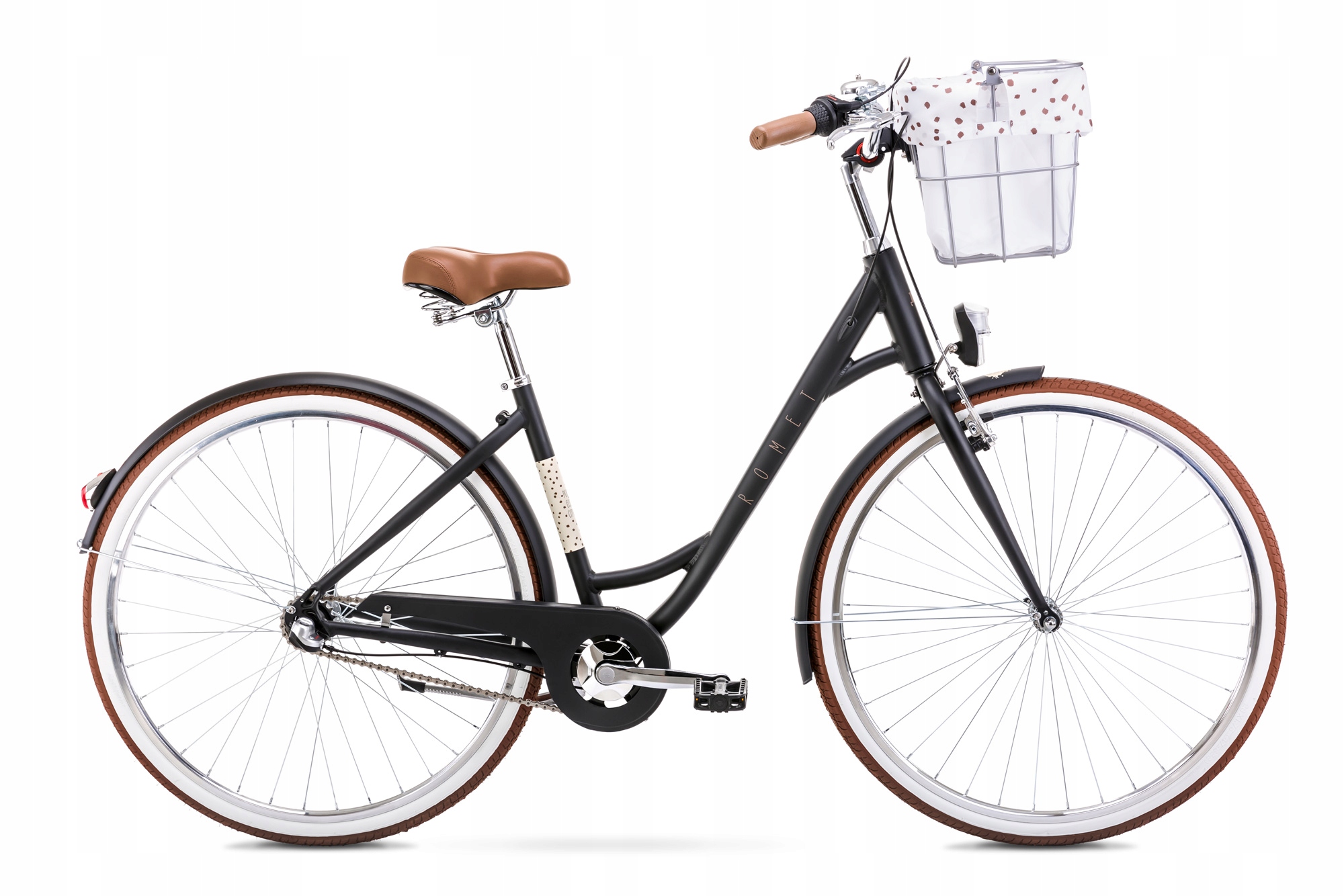 Rower miejski 28" Romet Pop Art Eco rama L 20" czarny koszyk R25