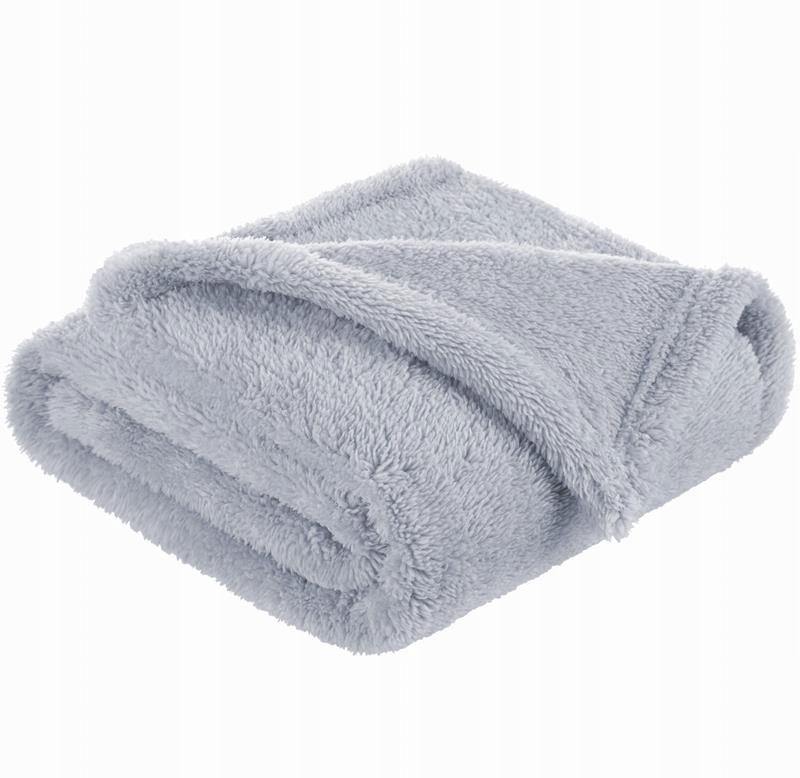 KOCYK POLAROWY NIEMOWLĘCY 80x100 CM BOCIOLAND BARDZO MIĘKKI I CIEPŁY SZARY Bohater / Bajka brak