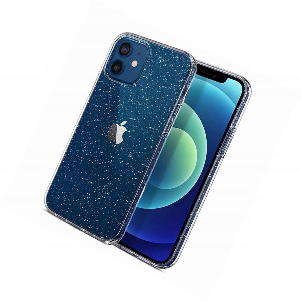 Etui silikonowe z brokatem do iPhone 13 Mini nakładka