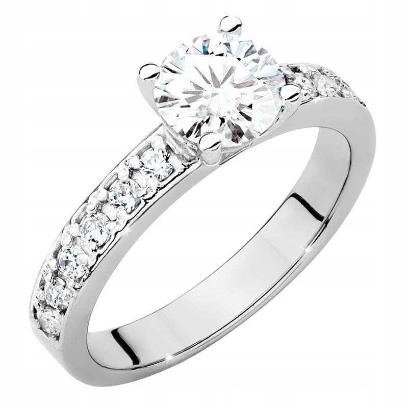 Krásný Zlatý Prstýnek 585 s Brilianty 1,24 ct