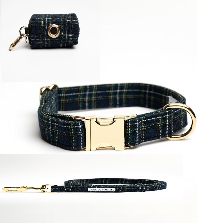 Levně Sada obojků a vodítek pro psa, 3 drobné prvky vel. M