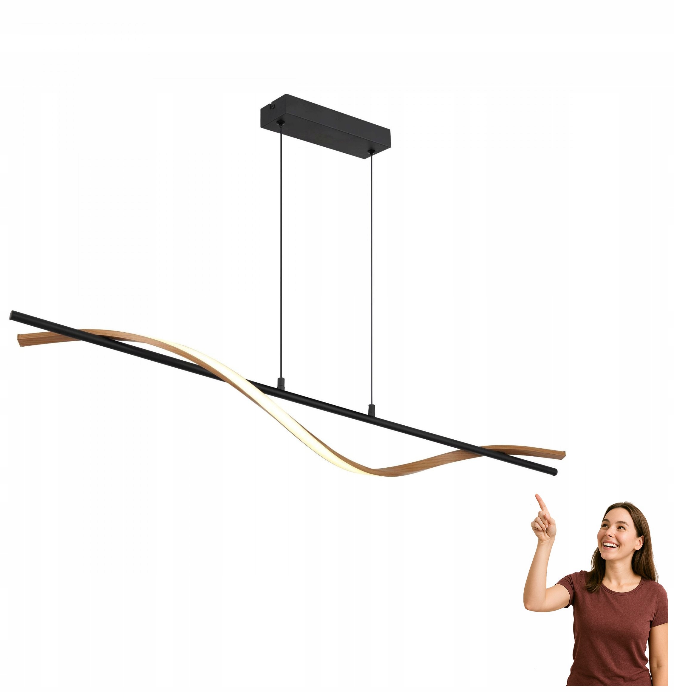 Závěsná Led lampa 30W Watkins 67354H Globo