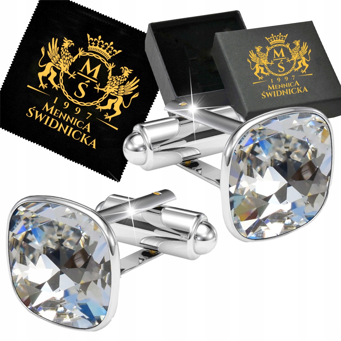 Manžetové Knoflíčky Stříbrné Ocel Ocel 316L pro Muže s Gravírování