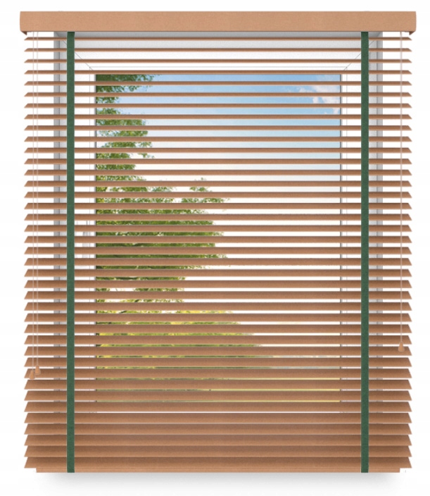 Drevená žalúzia Škandinávsky štýl 50 mm 60x250 cm