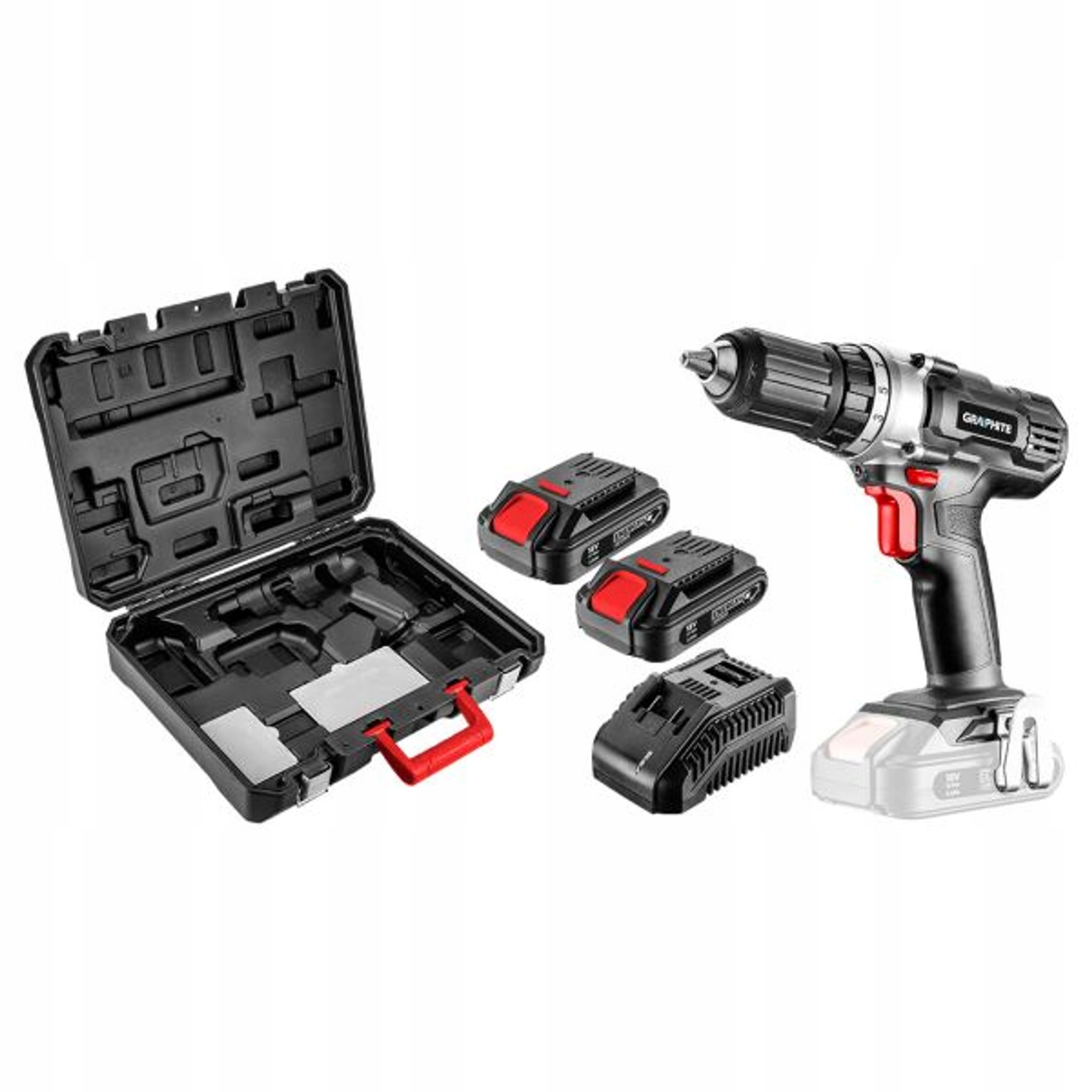 Wiertarko-wkrętarka Akumulatorowa Energy 18V, Li-ion, Uchwyt 13 MM, 2 Ak
