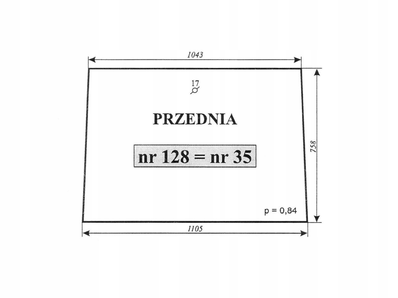 SZYBA PRZEDNIA C 360 SOKOLKA STARY NOWY 35